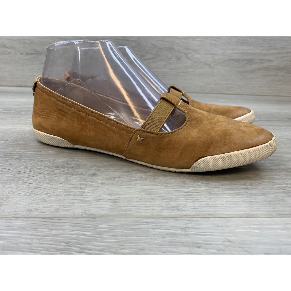 Frye Mindy Mary Jane Women's Suede Sneakers Camel Brown 8 Comfort Casual Shoes